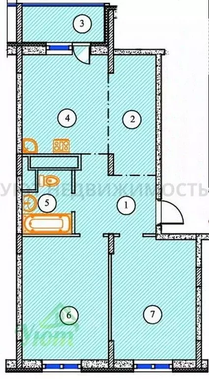 2-к кв. Московская область, Жуковский ул. Лацкова, 1 (64.1 м) - Фото 2