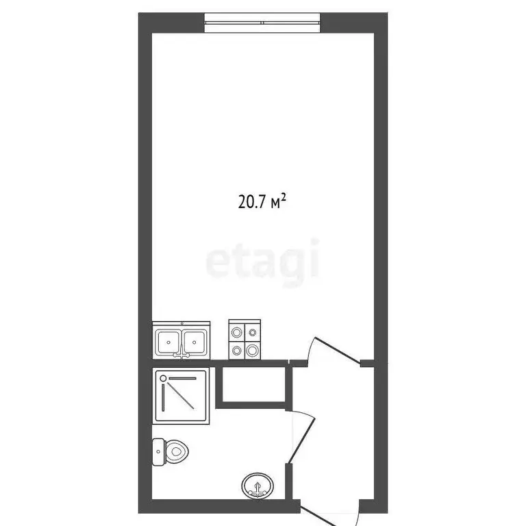 Квартира-студия: Санкт-Петербург, Пейзажная улица, 30 (20.5 м) - Фото 0