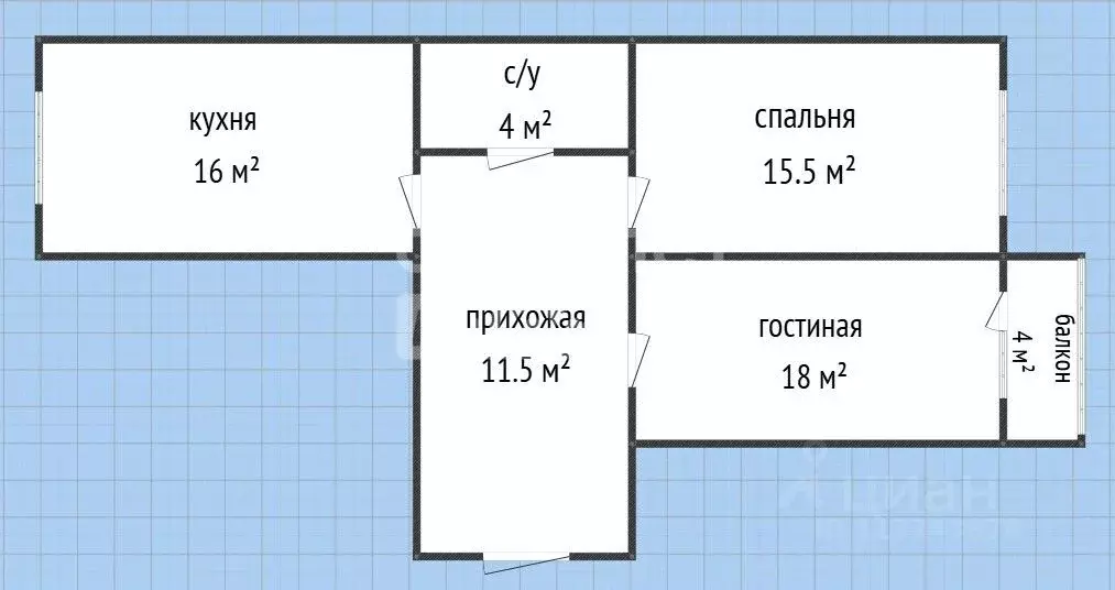 2-к кв. Дагестан, Каспийск ул. Приморская, 18А (69.0 м) - Фото 2