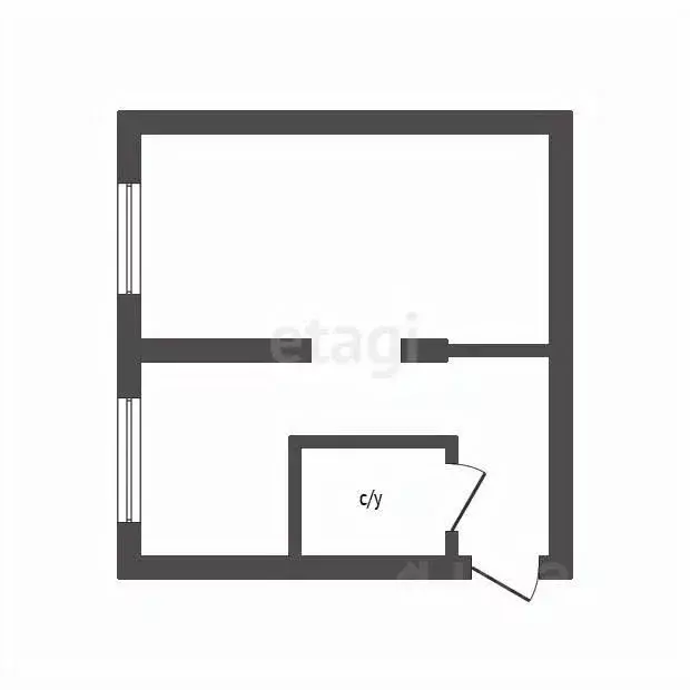 1-к кв. Амурская область, Благовещенск ул. Ленина, 209 (32.3 м) - Фото 2