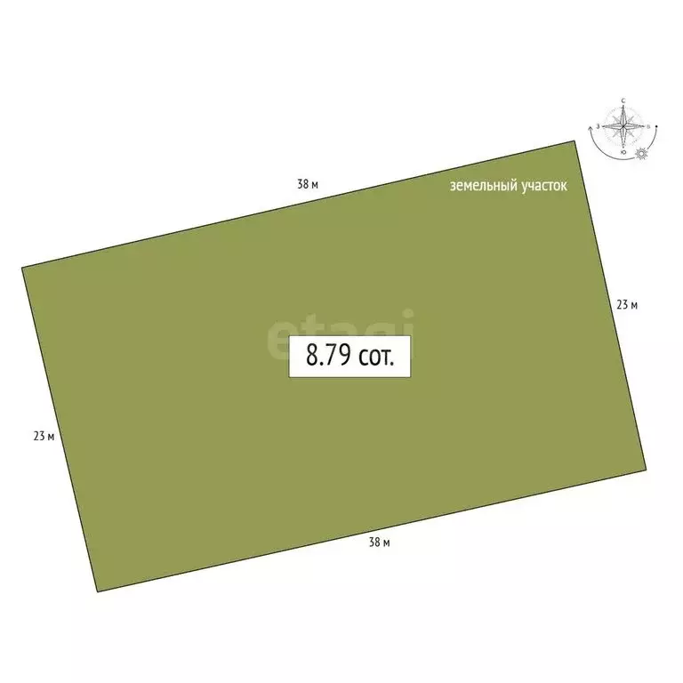 Участок в Быстровский сельсовет, коттеджный посёлок Экопарк (8.79 м) - Фото 0