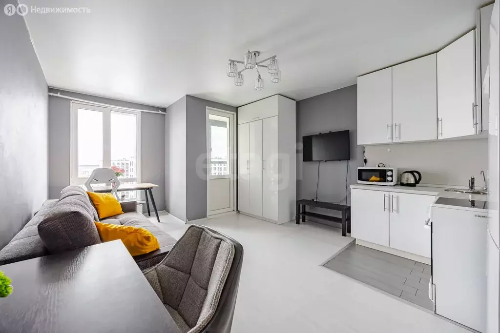 Квартира-студия: Санкт-Петербург, улица Вадима Шефнера, 10к1 (25.2 м) - Фото 1
