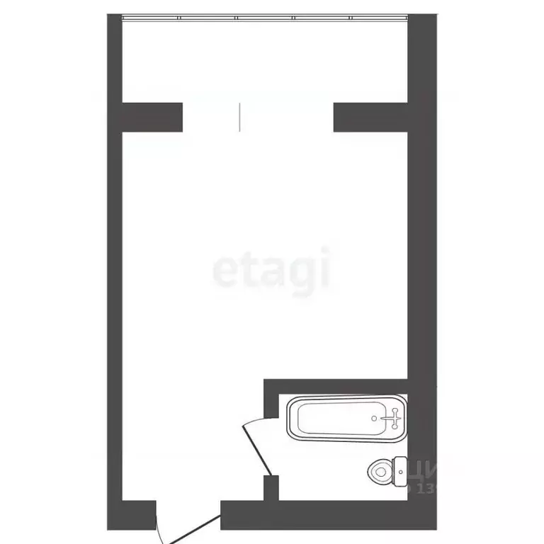 1-к кв. Тюменская область, Тюмень ул. Мельникайте, 67 (15.2 м) - Фото 2