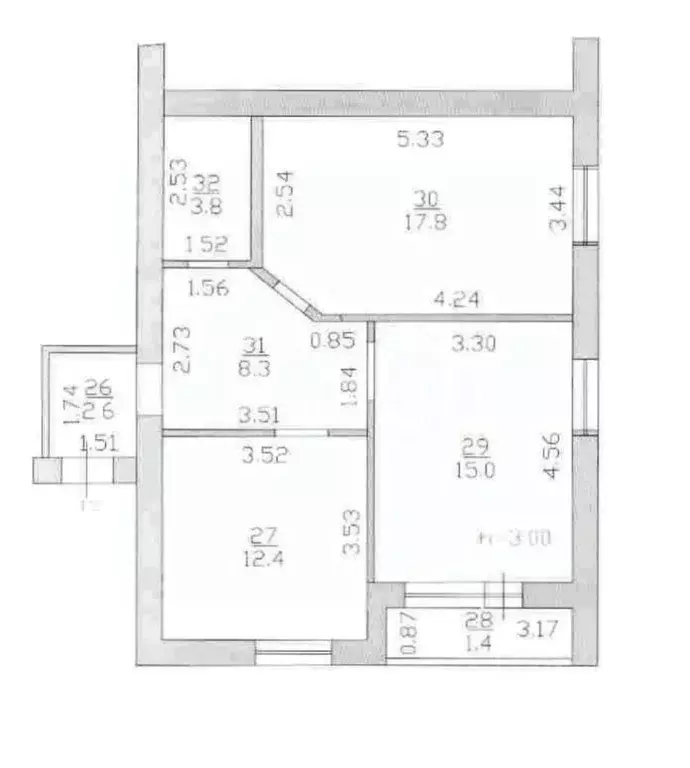 2-к кв. Татарстан, Казань ул. Сабит, 19 (60.0 м) - Фото 1