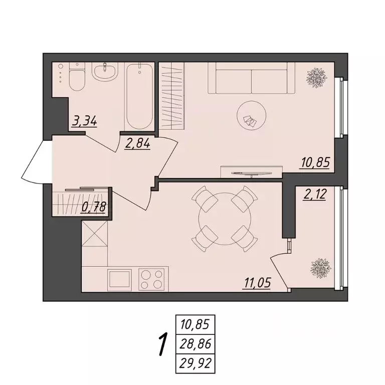 1-к кв. Волгоградская область, Волгоград ул. Алехина, 7к7 (29.92 м) - Фото 0