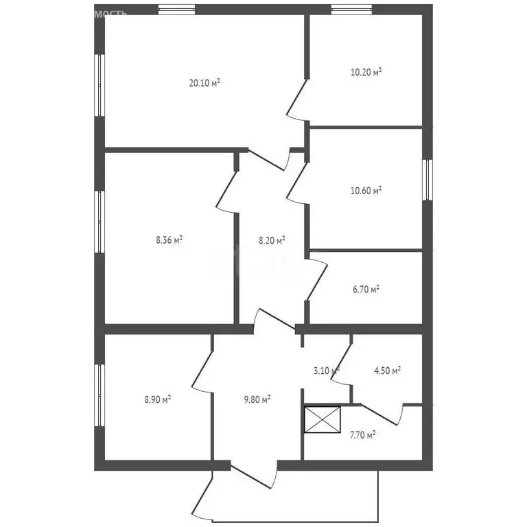 Дом в Новосибирская область, рабочий посёлок Мошково, Школьный ... - Фото 1