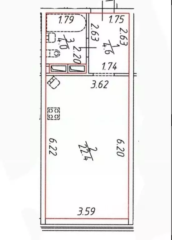 Студия Санкт-Петербург просп. Средний Васильевского острова, 87к3 ... - Фото 1