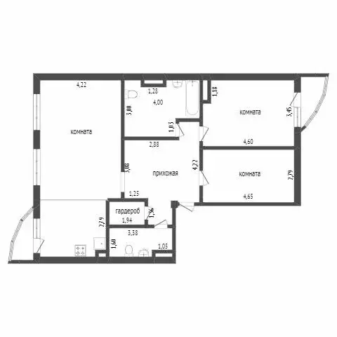 2-комнатная квартира: Улан-Удэ, микрорайон 140Б, 10 (71.1 м) - Фото 1