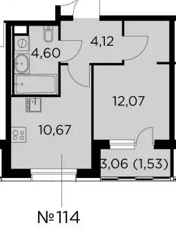 Продаётся 1-к квартира, 32.7 м - Фото 0