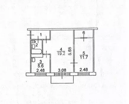 2-к кв. Томская область, Томск ул. Бела Куна, 6 (44.6 м) - Фото 1