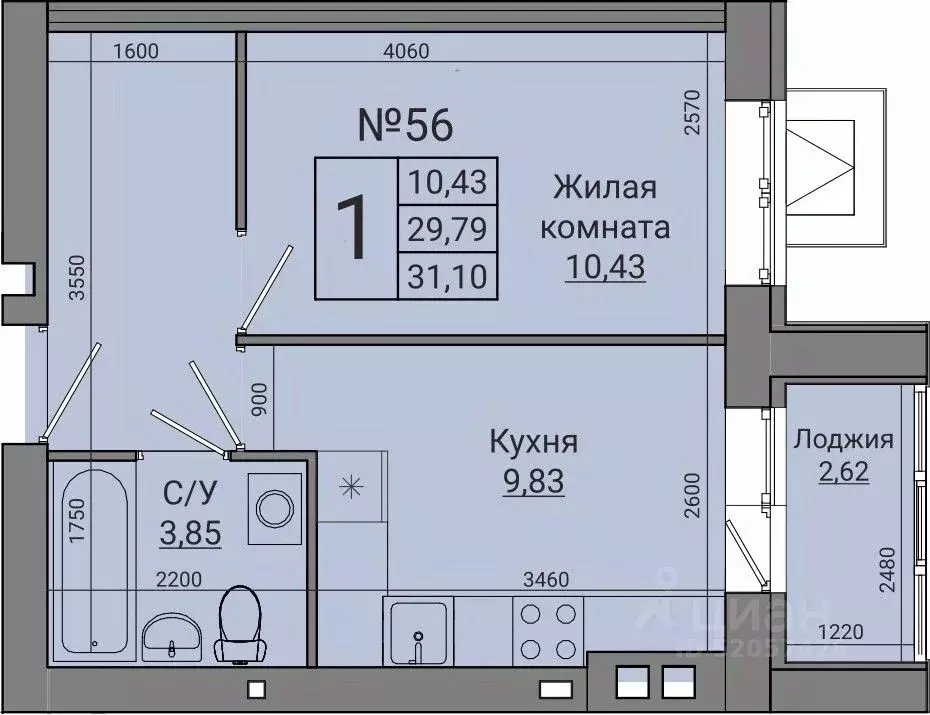 1-к кв. Волгоградская область, Волгоград Долина-2 жилрайон, Лес кв-л,  ... - Фото 0