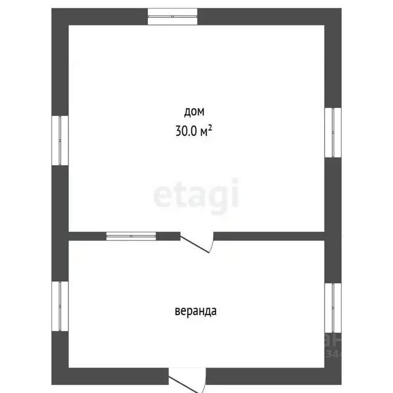 Дом в Тюменская область, Тюмень Плодовое СНТ, ул. Красная (30 м) - Фото 1