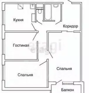 3-к кв. Саратовская область, Энгельс ул. Волоха, 12 (60.0 м) - Фото 1