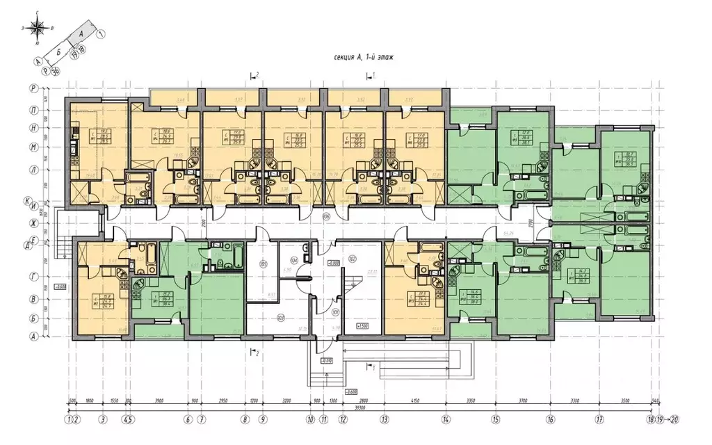 Студия Ленинградская область, Всеволожск ул. Евграфова, 11 (24.1 м) - Фото 2