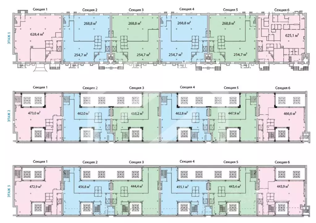 Помещение свободного назначения в Москва Спартаковский пер., 2С1 (252 ... - Фото 2