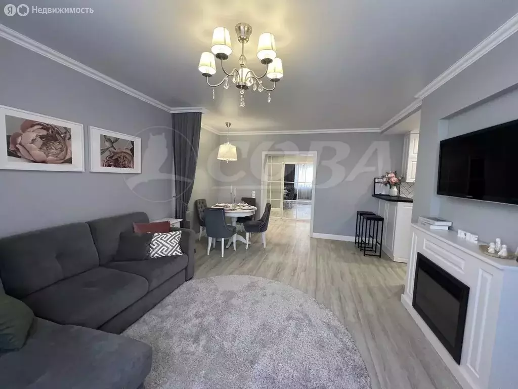 3-комнатная квартира: Тюмень, Малая Боровская улица, 28к1 (76.8 м) - Фото 2