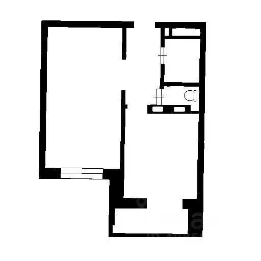 1-к кв. Новосибирская область, Новосибирск Троллейная ул., 1 (40.0 м) - Фото 1