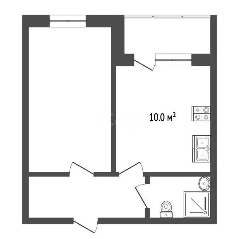 1-комнатная квартира: Анапа, улица Лермонтова, 118А (45 м) - Фото 1