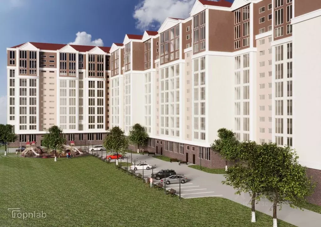 2-к кв. Кабардино-Балкария, Нальчик ул. Тлостанова, 28 (79.85 м) - Фото 2