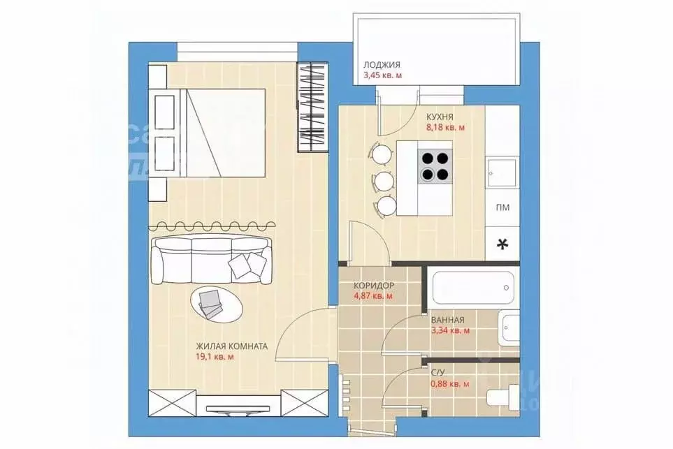 1-к кв. Москва Алтуфьевское ш., 7 (35.5 м) - Фото 2