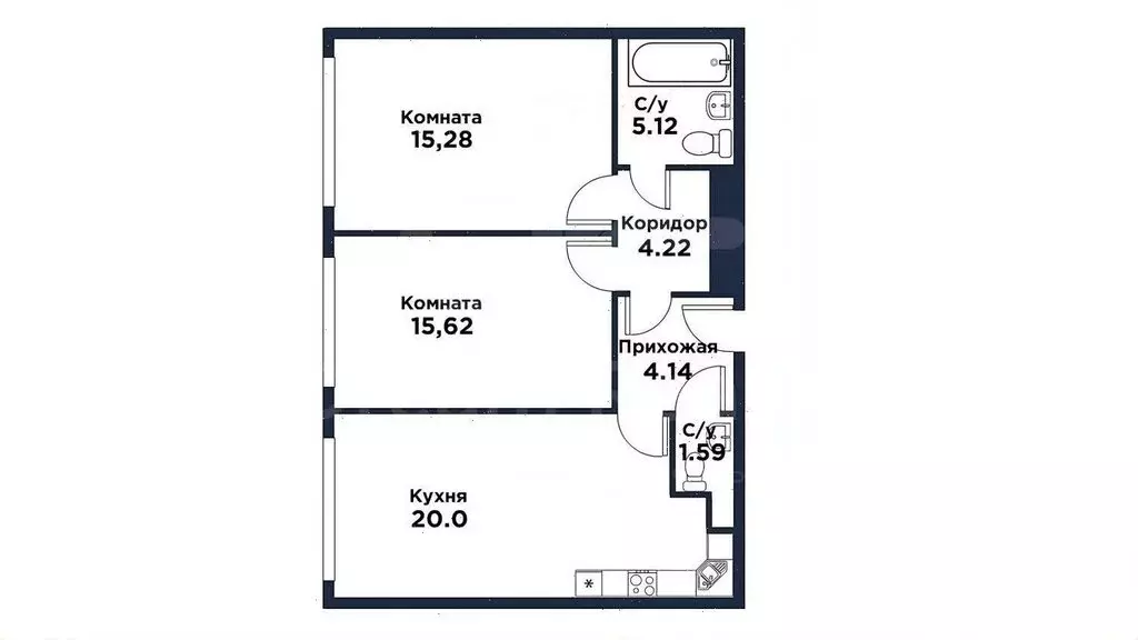 3-комнатная квартира: Москва, улица Годовикова, 11к4 (66 м) - Фото 0