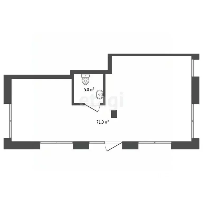 Помещение свободного назначения в Тюменская область, Тюмень ул. ... - Фото 1