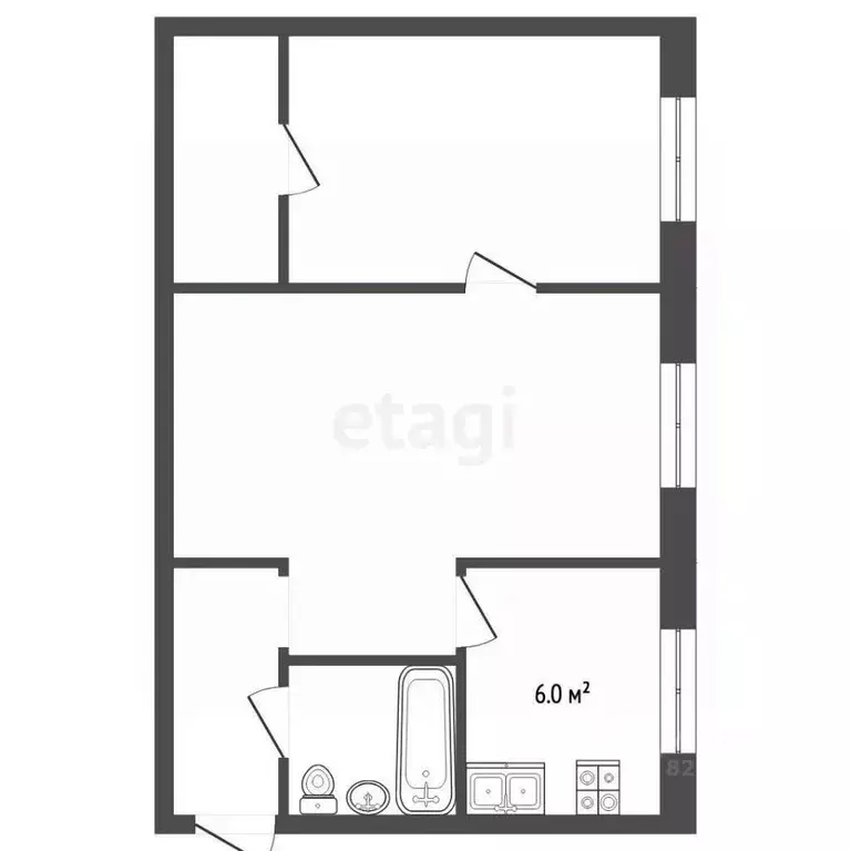 2-к кв. Московская область, Воскресенск городской округ, с. Ашитково ... - Фото 2