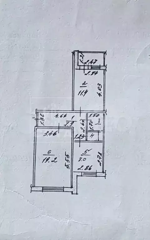 2-к. квартира, 51,6 м, 4/5 эт. - Фото 0