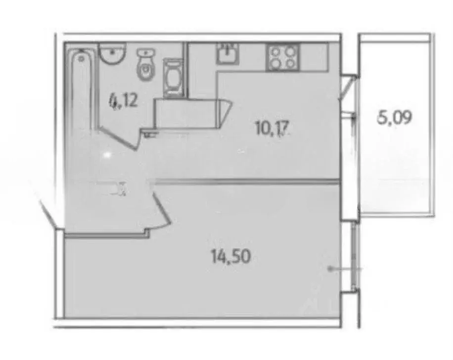 1-к кв. Ленинградская область, Гатчина ул. Чехова, 41к1 (32.0 м) - Фото 1