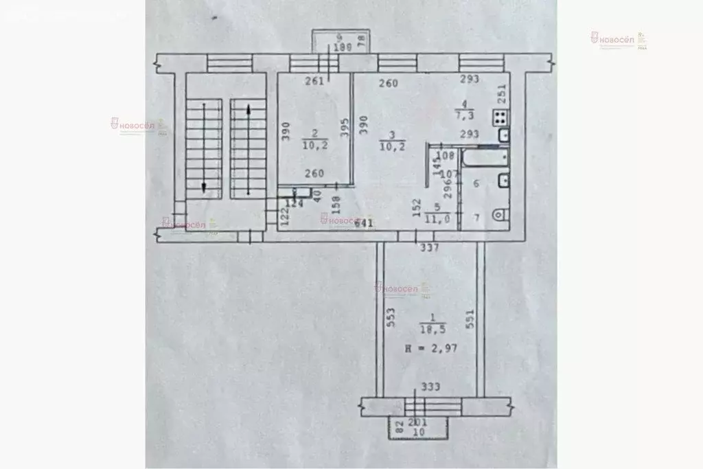 3-комнатная квартира: Екатеринбург, проспект Ленина, 53 (62 м) - Фото 0