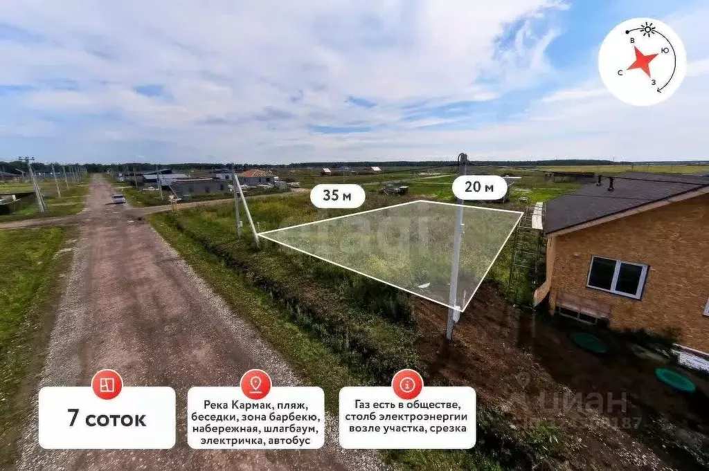 Участок в Тюменская область, Тюменский муниципальный округ, д. ... - Фото 1