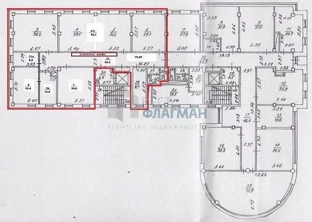 Офис в Москва ул. 3-я Ямского Поля, 32 (262 м) - Фото 2