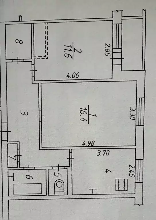 2-к кв. Калужская область, Калуга Тепличная ул., 7 (52.0 м) - Фото 2