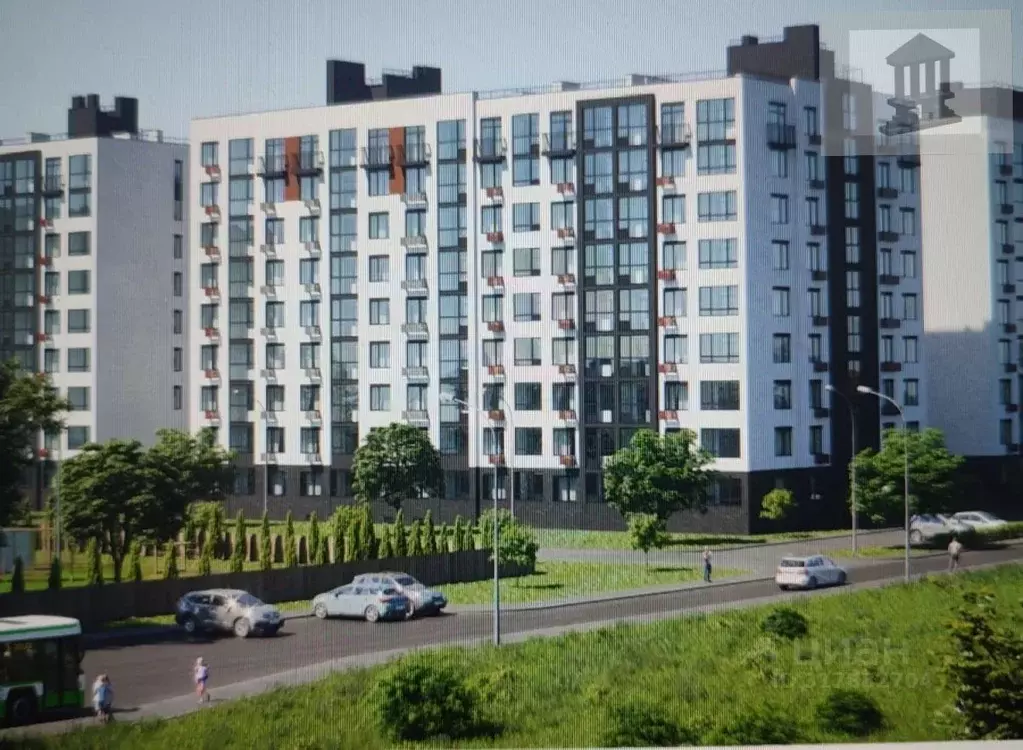 2-к кв. Калининградская область, Калининград ул. Поленова, 4 (55.24 м) - Фото 1
