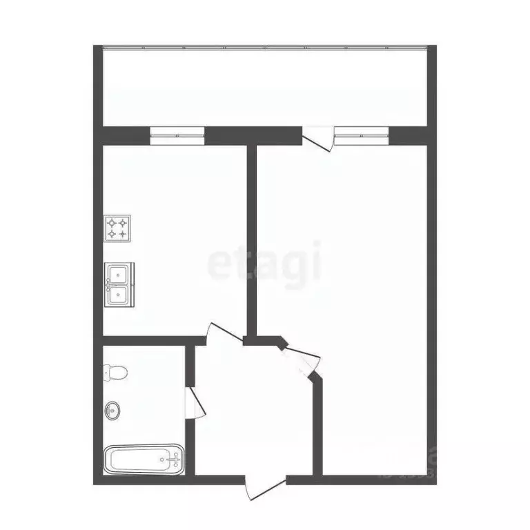 1-к кв. Тюменская область, Тюмень ул. Избышева, 8 (38.0 м) - Фото 2