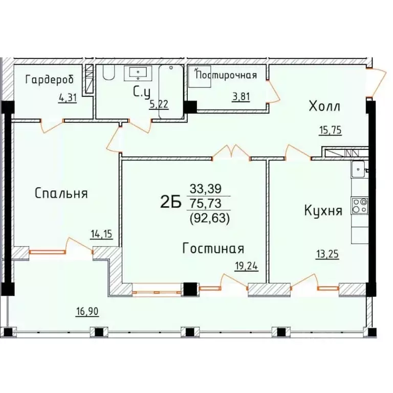 2-к кв. Дагестан, Дербент ул. Графа Воронцова, 80 (92.63 м) - Фото 0