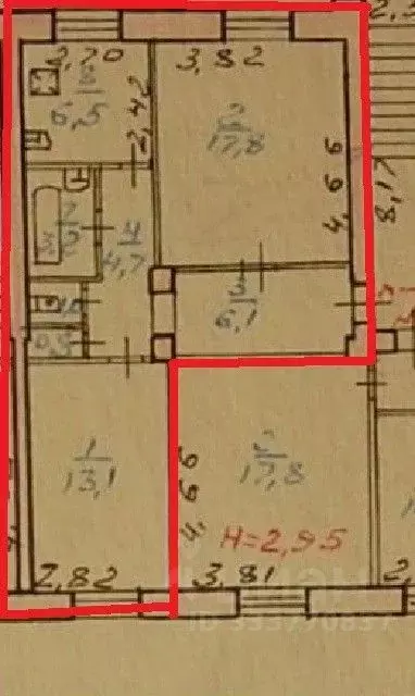 2-к кв. Тульская область, Тула ул. Болдина, 9 (53.2 м) - Фото 2