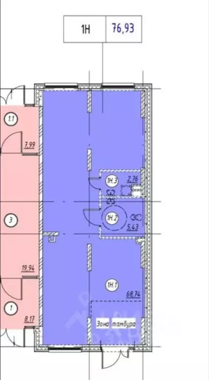 Торговая площадь в Москва ул. Любучанская, 2к2 (77 м) - Фото 2