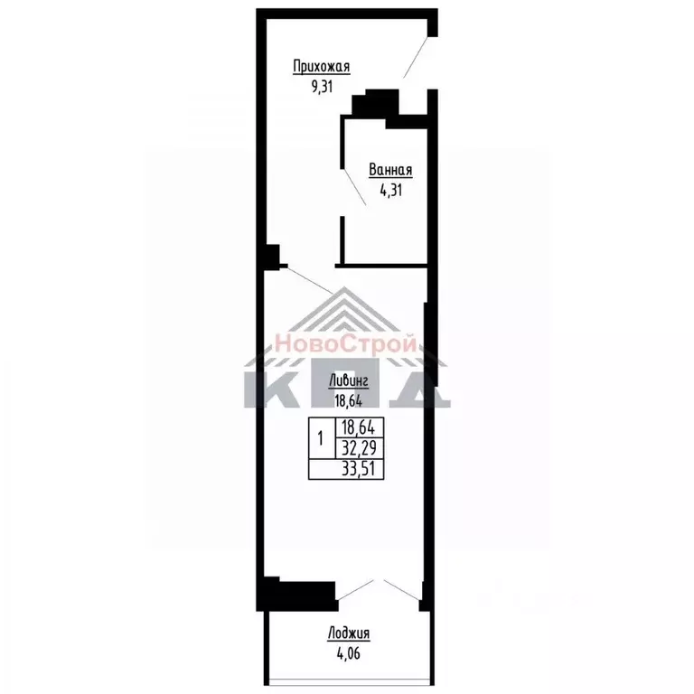 1-к кв. Омская область, Омск ул. Фрунзе (34.0 м) - Фото 1