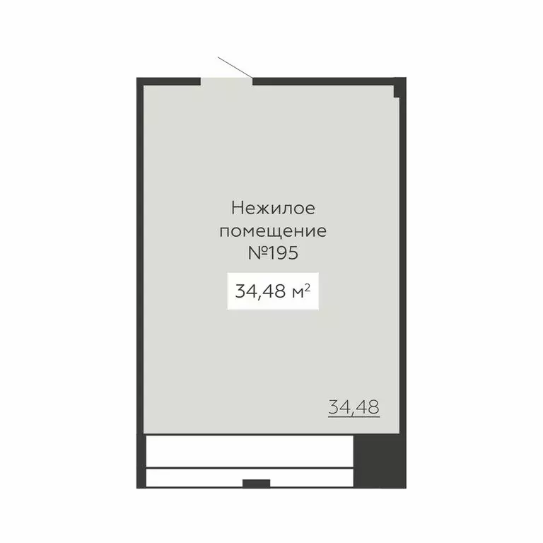 Помещение свободного назначения (34.48 м) - Фото 0