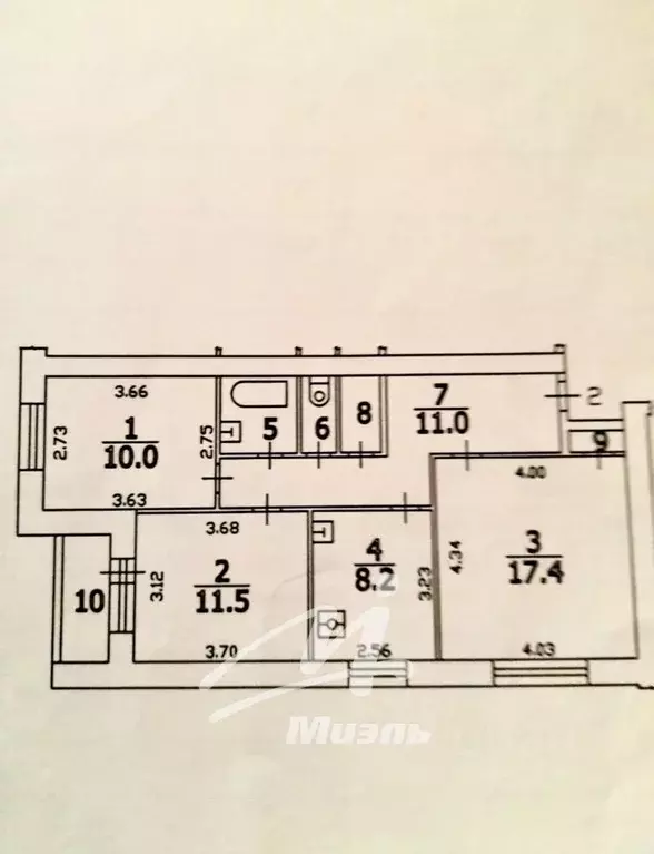 3-к кв. Московская область, Красногорск ул. Ленина, 47к3 (65.3 м) - Фото 1