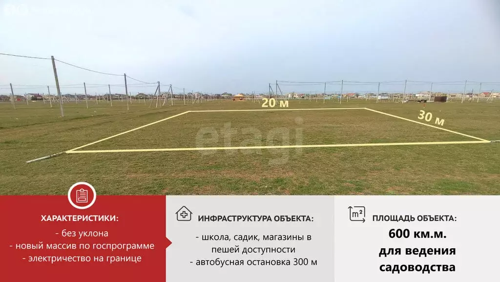 Участок в Лесновка, Садовая улица (6 м) - Фото 1