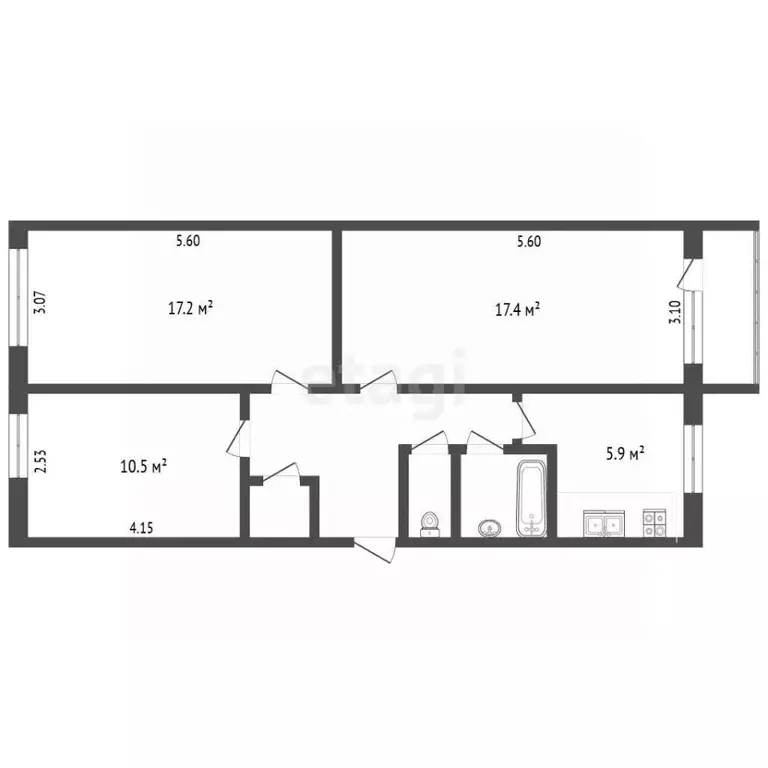 3-к кв. Камчатский край, Петропавловск-Камчатский бул. Рыбацкой Славы, ... - Фото 2