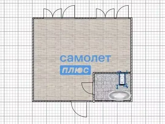 Студия Алтайский край, Бийск Садовая ул., 5В (26.0 м) - Фото 1