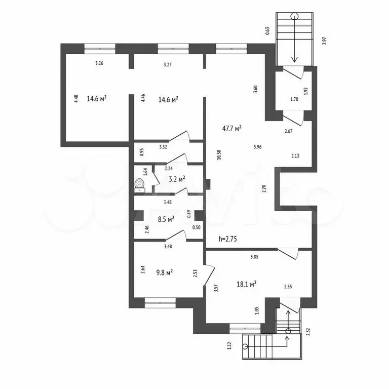 Продам помещение свободного назначения, 121.7 м - Фото 1