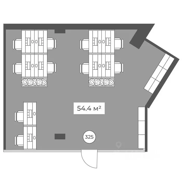 Офис в Москва Ленинский просп., 158 (54 м) - Фото 2