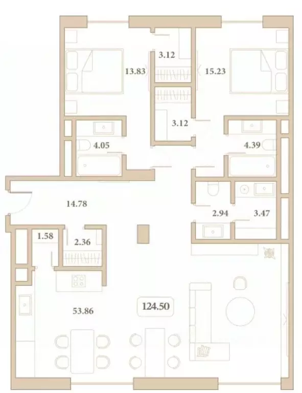 2-к кв. Краснодарский край, Анапа ул. Толстого, 27 (133.3 м) - Фото 2