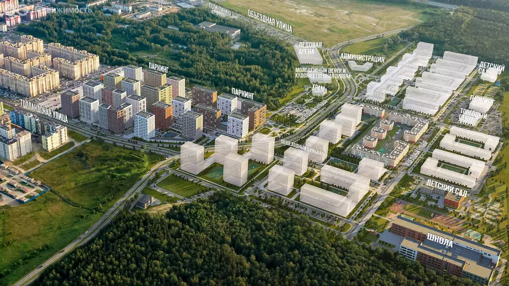 2-комнатная квартира: городской посёлок Янино-1, жилой комплекс ... - Фото 2