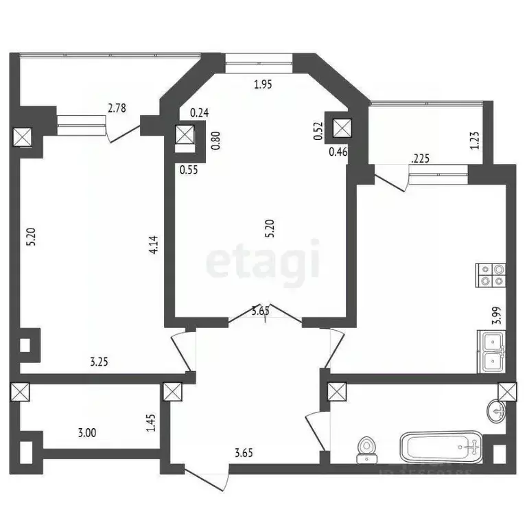 2-к кв. Самарская область, Самара Садовая ул., 168 (60.3 м) - Фото 2