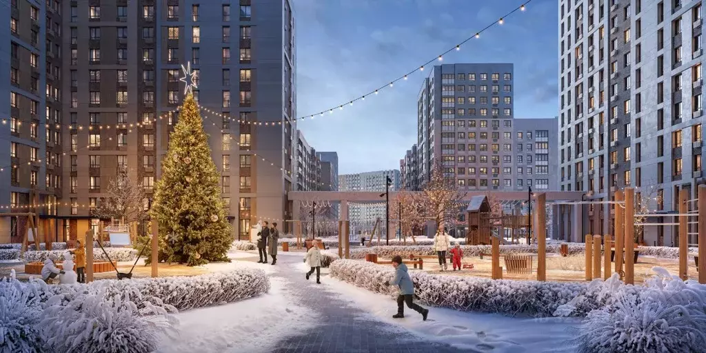 Студия Москва д. Столбово, Эко Бунино жилой комплекс, 13 (22.23 м) - Фото 2